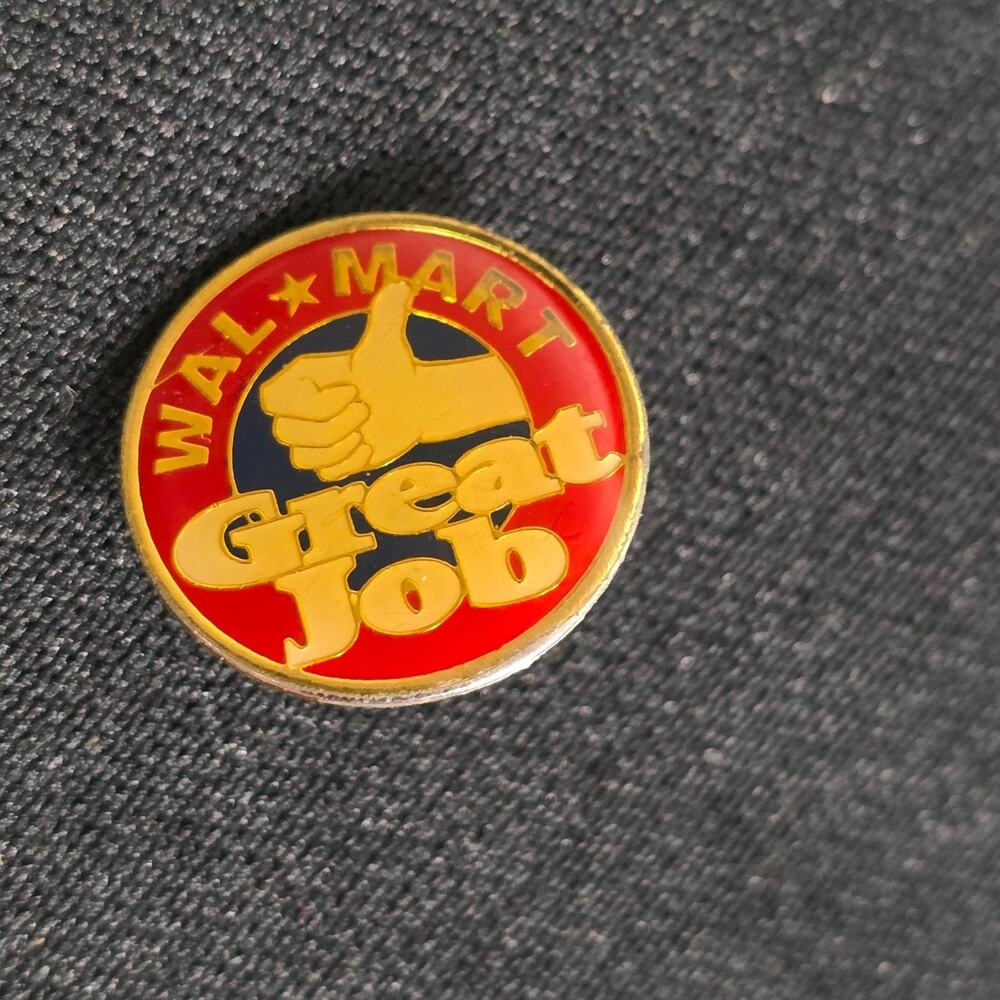 Walmart Great Job Enamel Lapel Pin Corporate Advertising